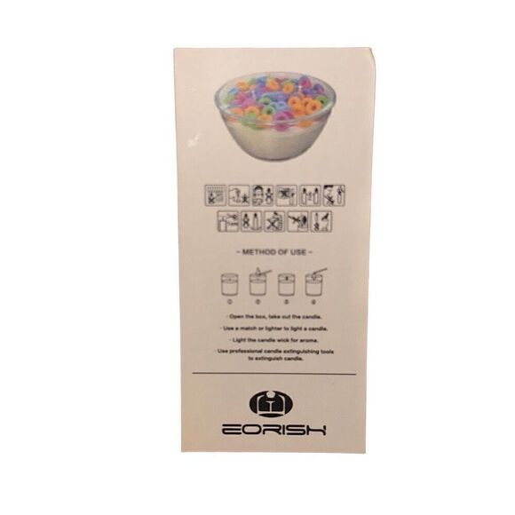 *NEW*  Fruit Loop Cereal Bowl Sea Salt Caramel Scented Candle by E eorish - Picture 5 of 6